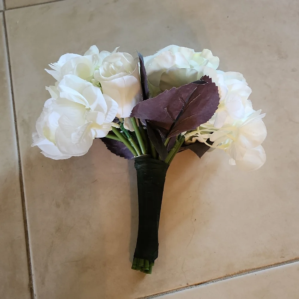 Faux Rose Flower Bouquet